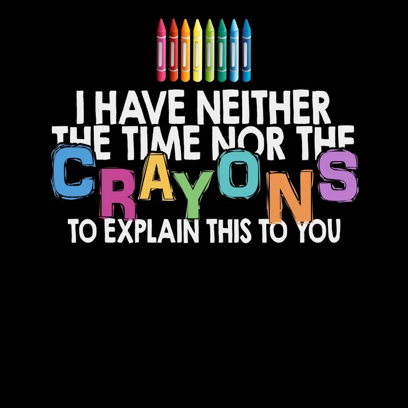 Ich habe nicht die Zeit oder die Buntstifte