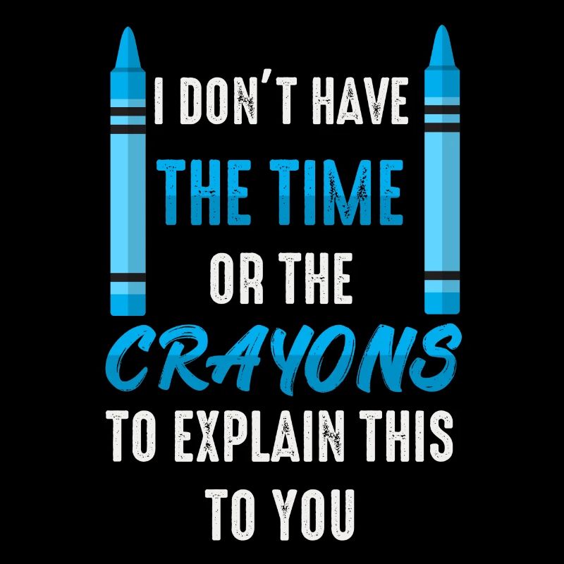 Ich habe nicht die Zeit oder die Buntstifte