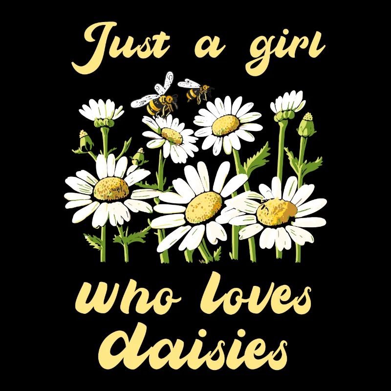 Nur ein Mädchen, das Gänseblümchen liebt