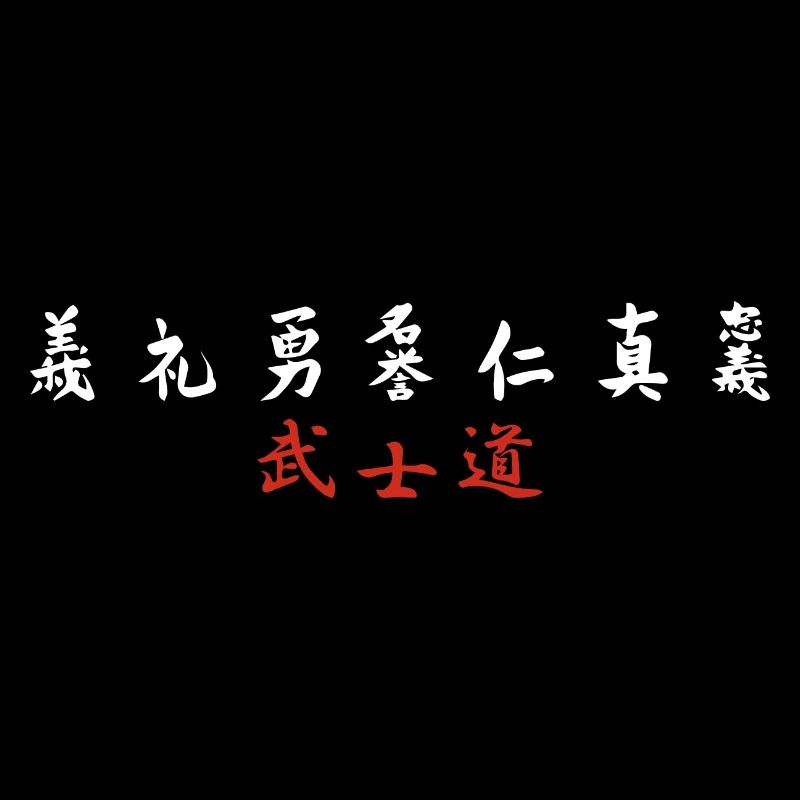 7 Tugenden eines Samurai MMA Samurai Geschenk