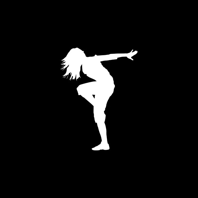 Silhouette de danseur danseur de breakdance