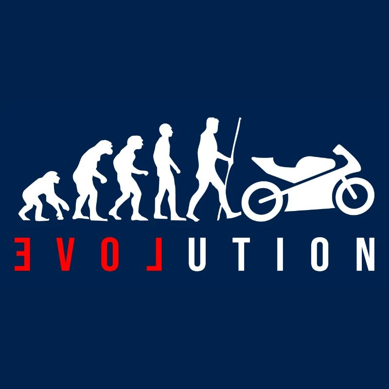 L’évolution de l’humanité est la moto
