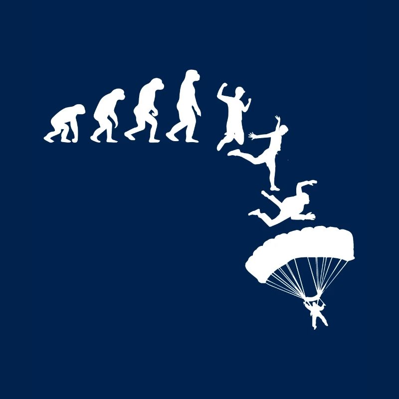 Evolution Fallschirmspringer Skydiver Geschenk