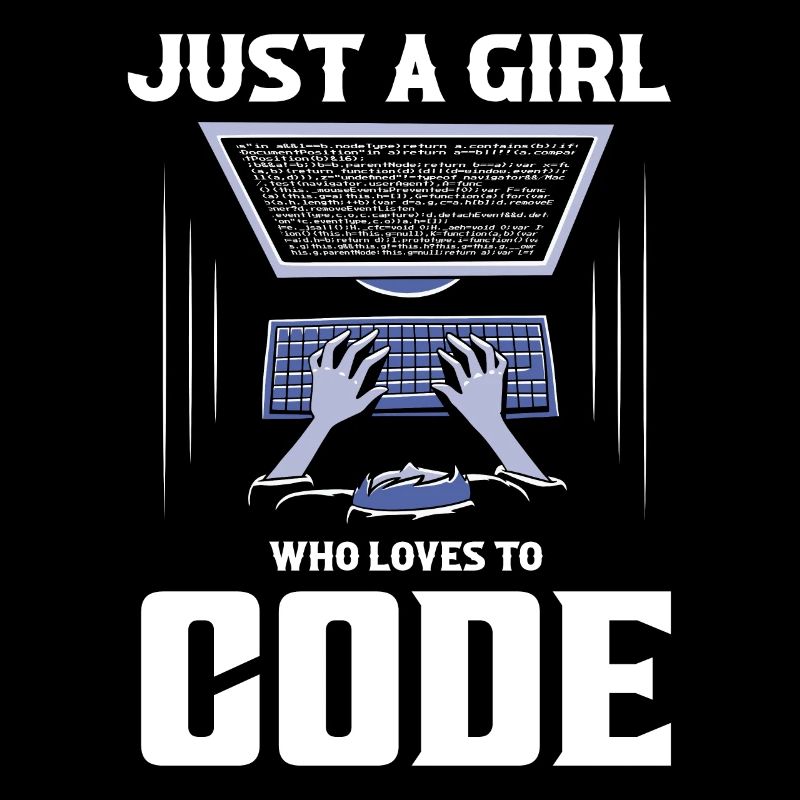 Juste une fille qui aime coder le codage logiciel
