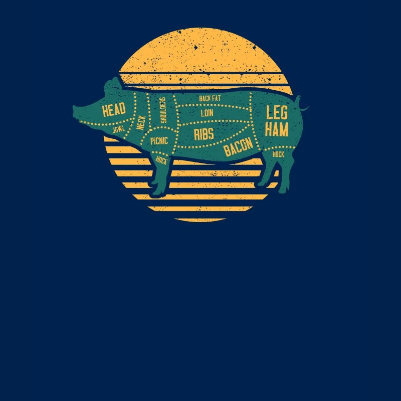 Pulled Pork Fleischstücke Chef BBQ Grillen Koch