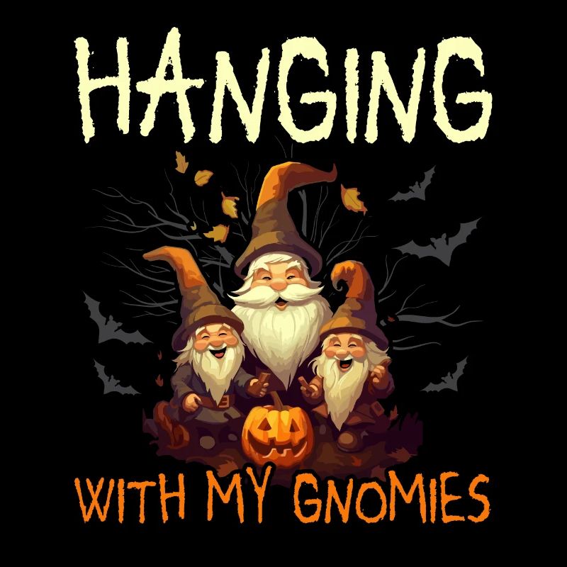 Gartenzwerg Halloween Süßes oder Saures Gärtner