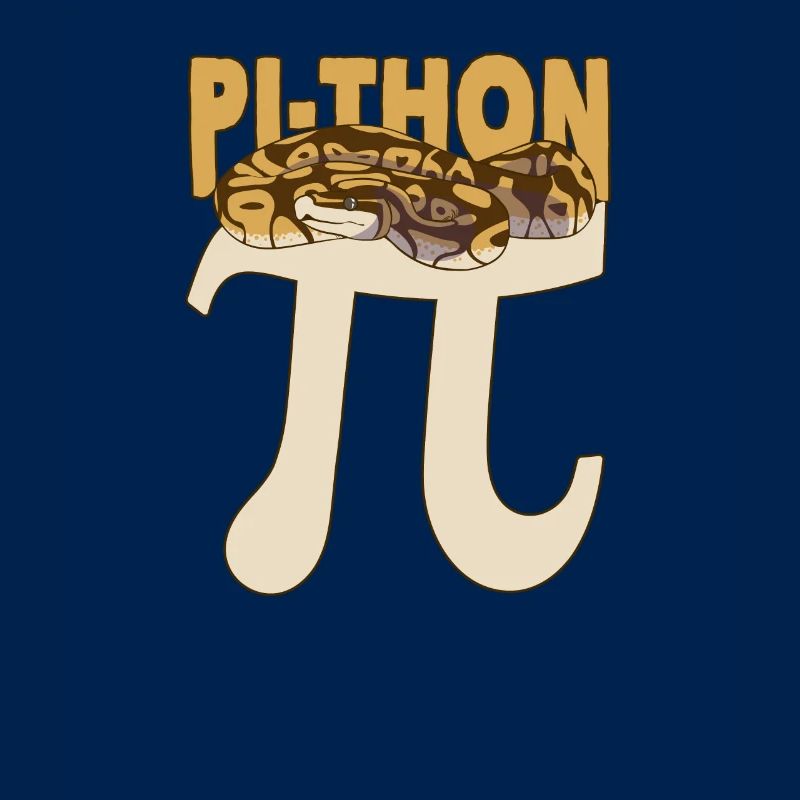 Pi-Thon Lustiger Pi-Tag Python Schlange Mathematik