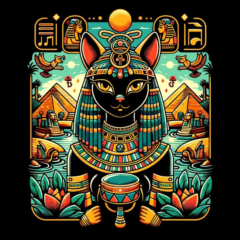 Bastet Déesse égyptienne Égypte Pyramide Égypte