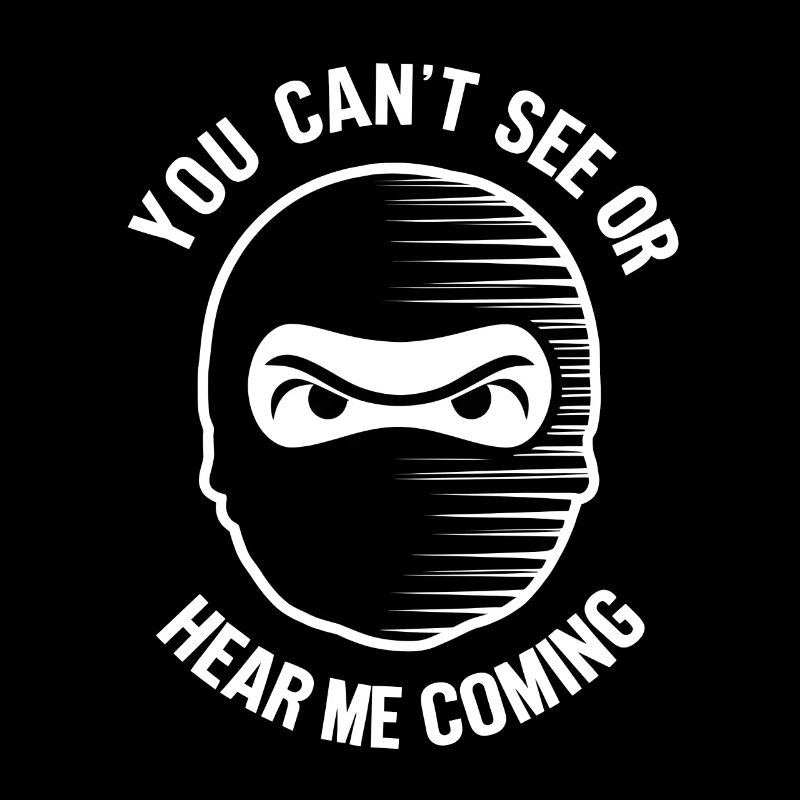 Ninja, du kannst mich nicht kommen sehen oder hören