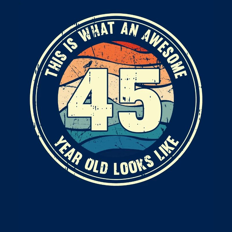 45. Geburtstag so sieht man mit 45 Retro Geschenk