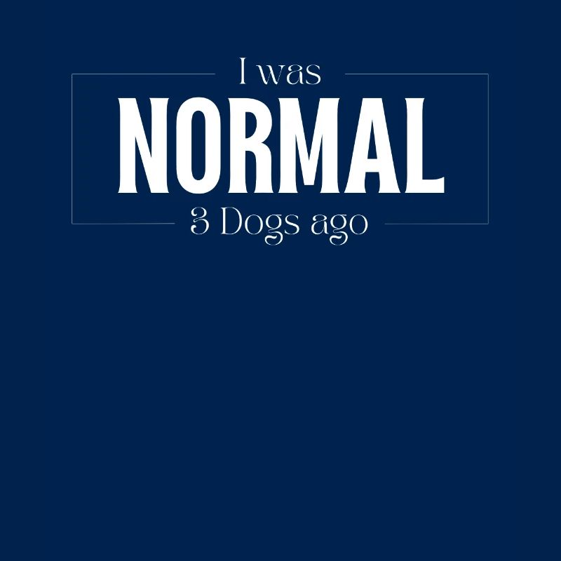 J’étais normal devant trois chiens cadeau