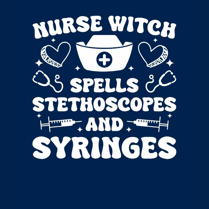 Nurse Witch Spells Stethoscopes And Syringes