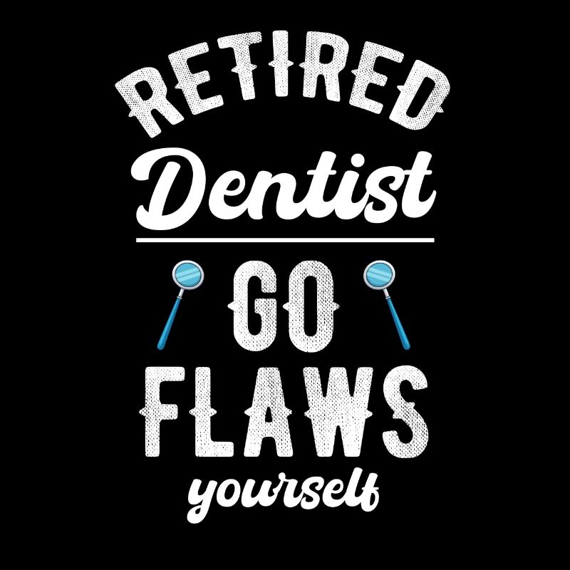 Retired dentist flossing