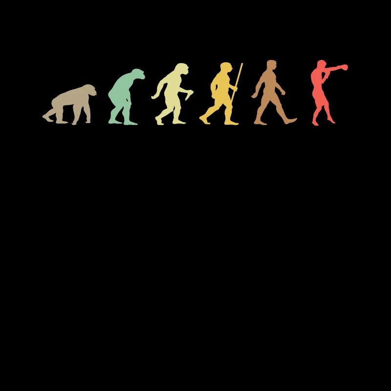 Vintage Boxing Retro Boxer Evolution