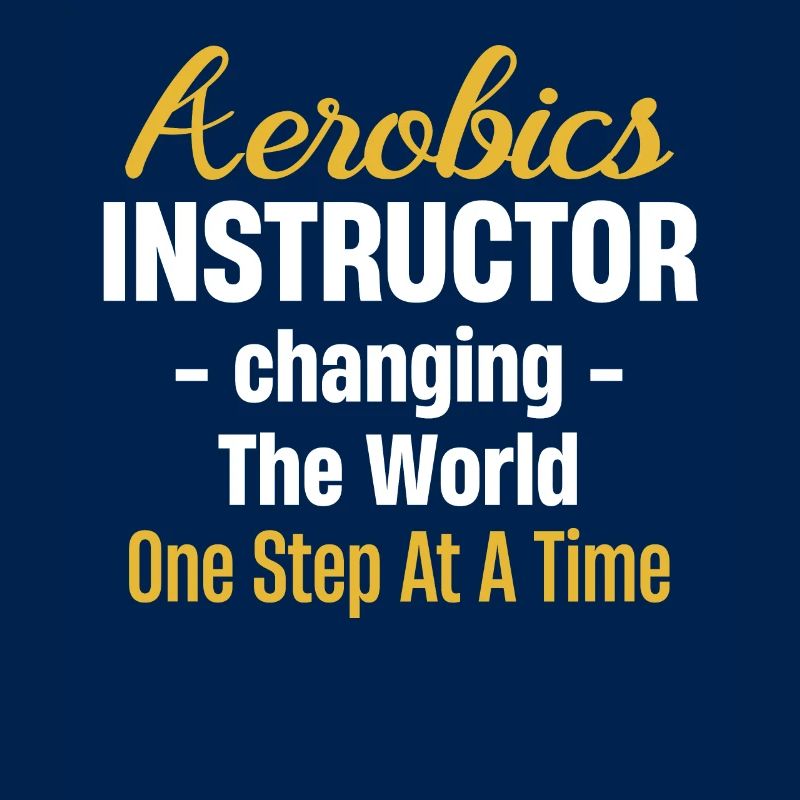 Aerobics instructor: the world step by step