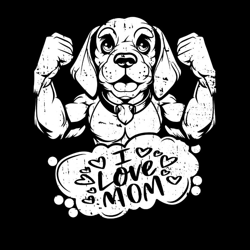 Beagle J’aime papa
