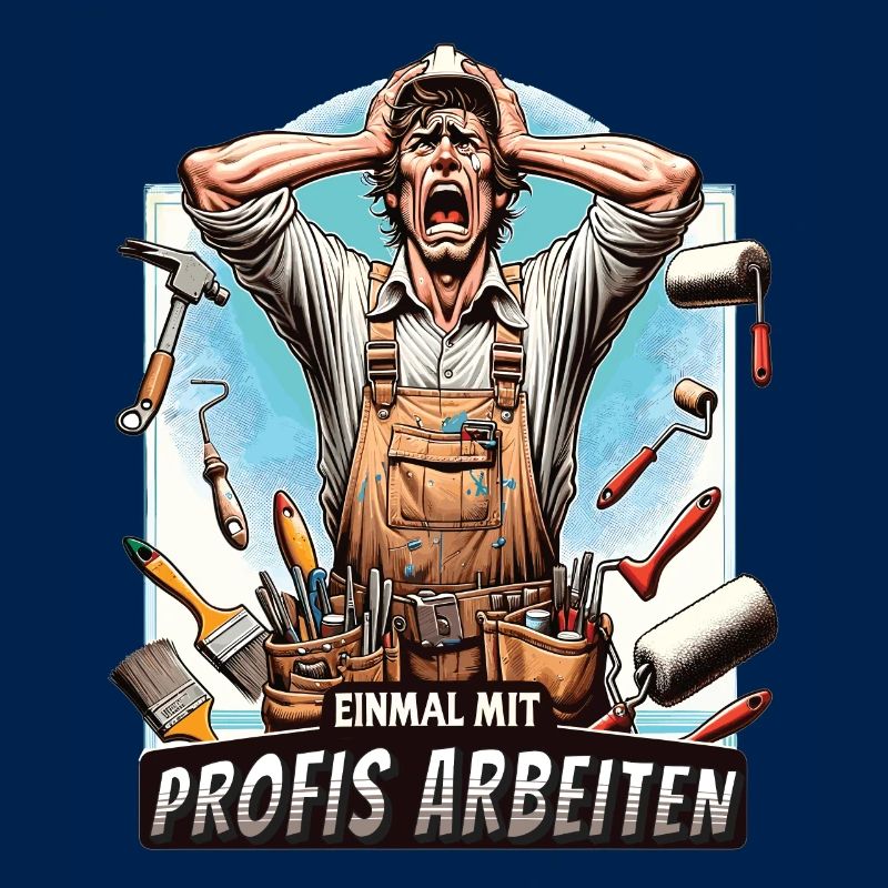 Working with professionals, funny master painter