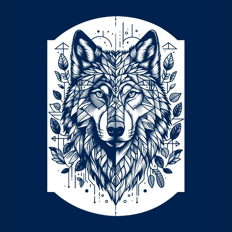 Wolf Geometric Polygon Wolf
