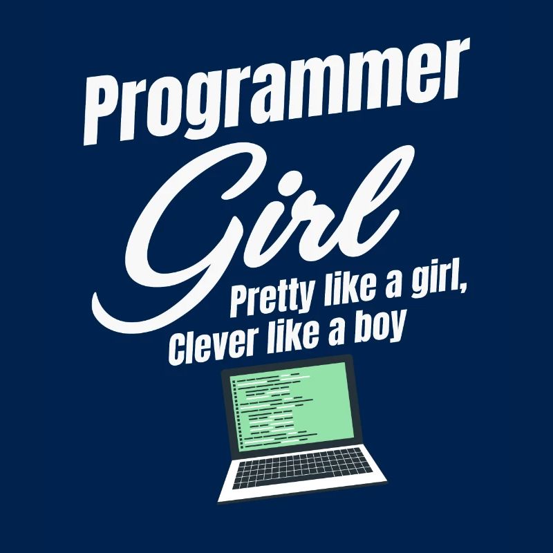 Programmierermädchen Hübsch Wie Ein Mädchen, Klug