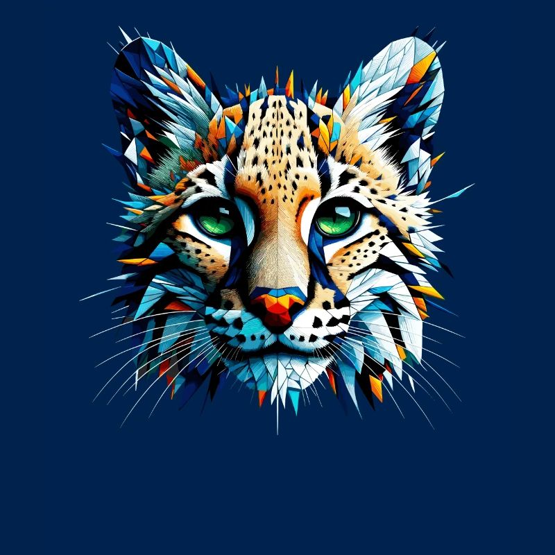 Polygon Art Ozelot Ozelots Zwerg Leopard
