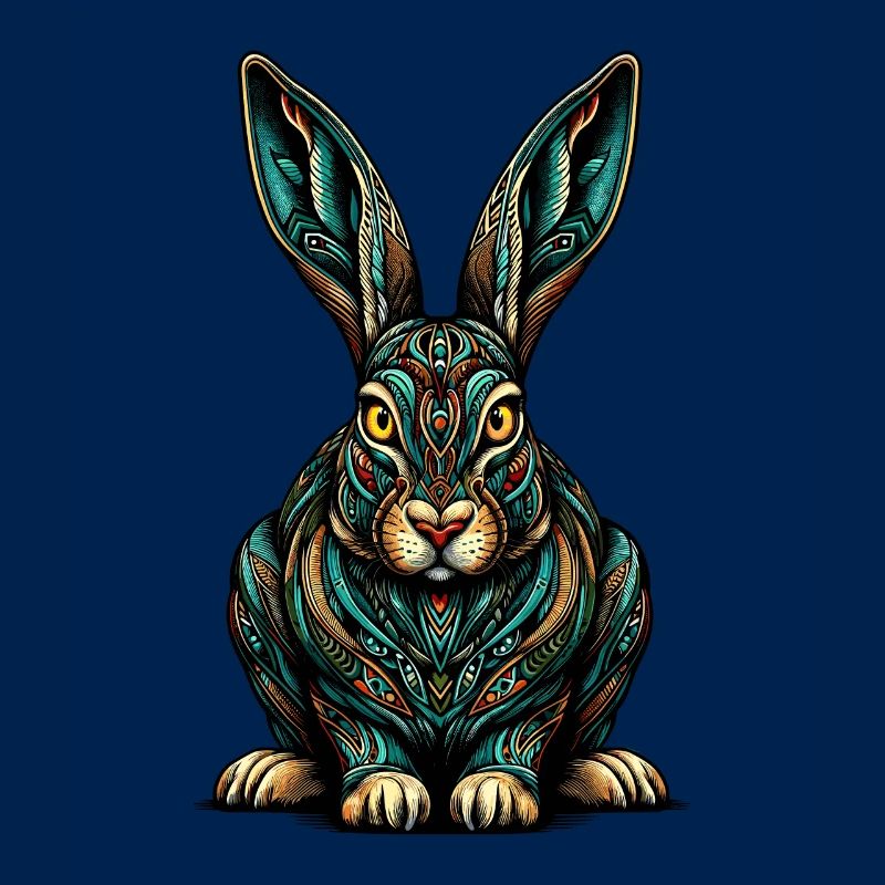 Mandala Art Jackrabbit Jackrabbits