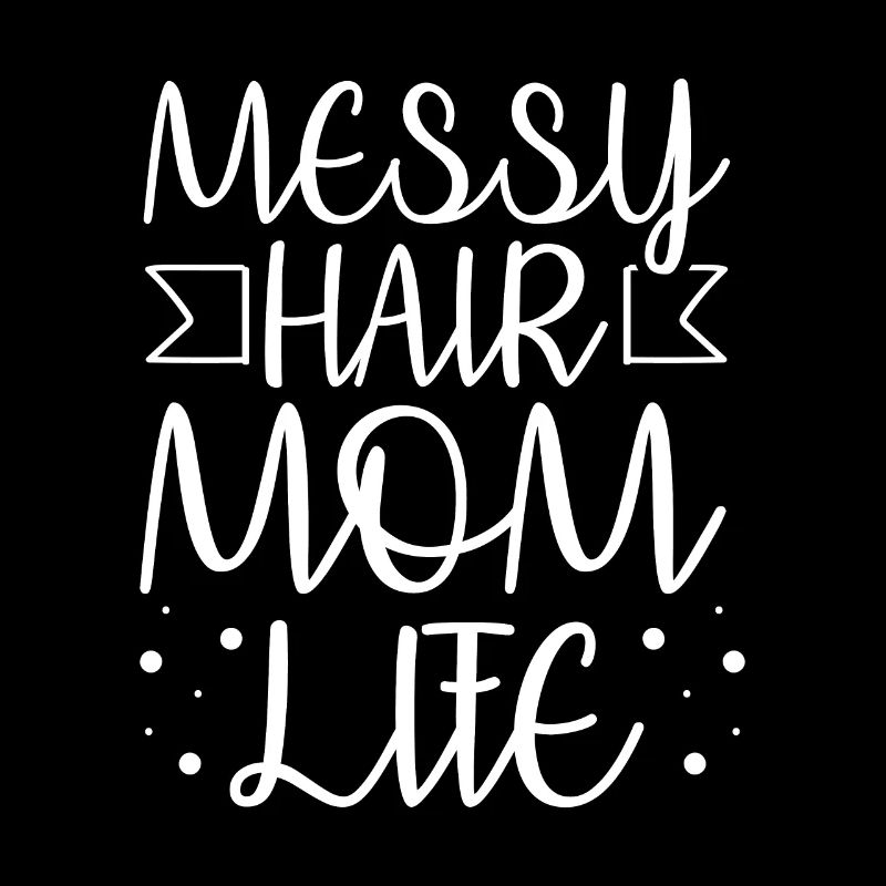 Mama Mutter Unordentliches Brötchen Mutterleben