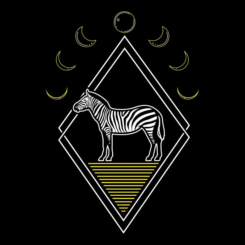 Zebra Abstrakt Moon Phases
