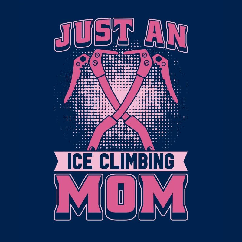 Eisklettern Mutter juste une maman grimpeuse sur glace