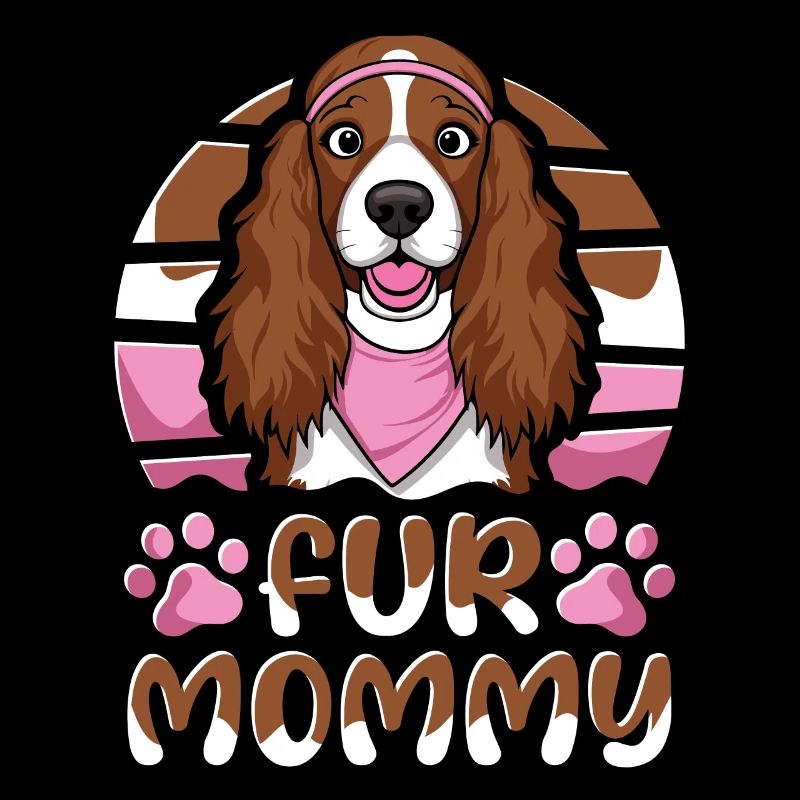Cocker Spaniel Mutter Hundemama Fur Mommy