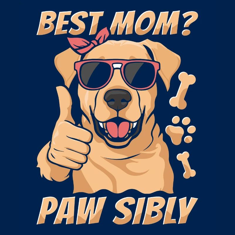 Labrador Mutter Meilleure maman Pawsibly