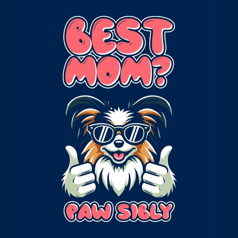 Papillon Mutter Best Mom Pawsibly