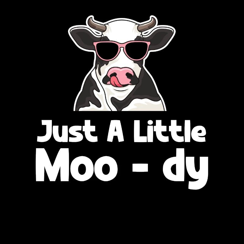 Juste un petit moo-dy drôle vache fermier Highlander