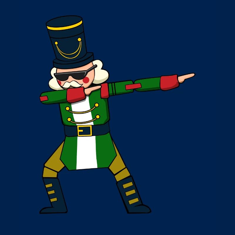 Dabbing Nussknacker Figur Weihnachtspullover