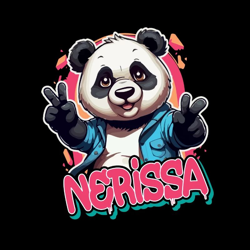 NERISSA - Schöner Mädchen Name mit coolem Panda
