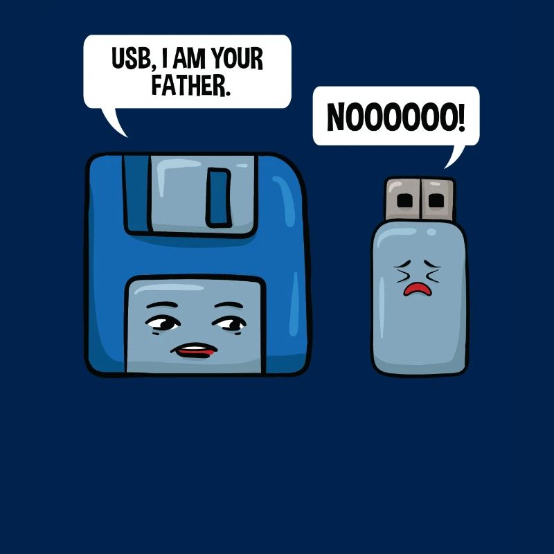 Diskette USB Stick Speicher PC Nerd Geschenk