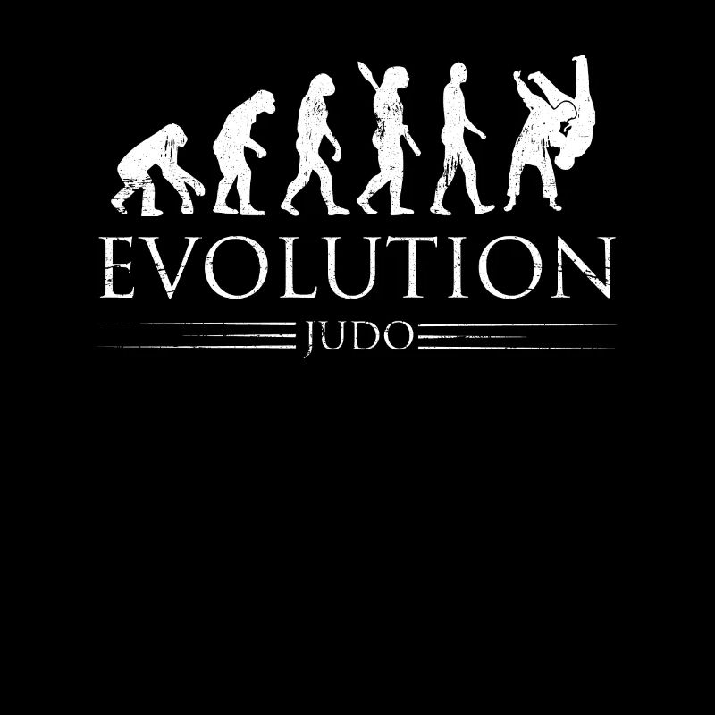 Judo-Kämpfer-Evolution