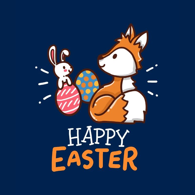 Fox - Vixen - Easter - Happy Easter - Gift