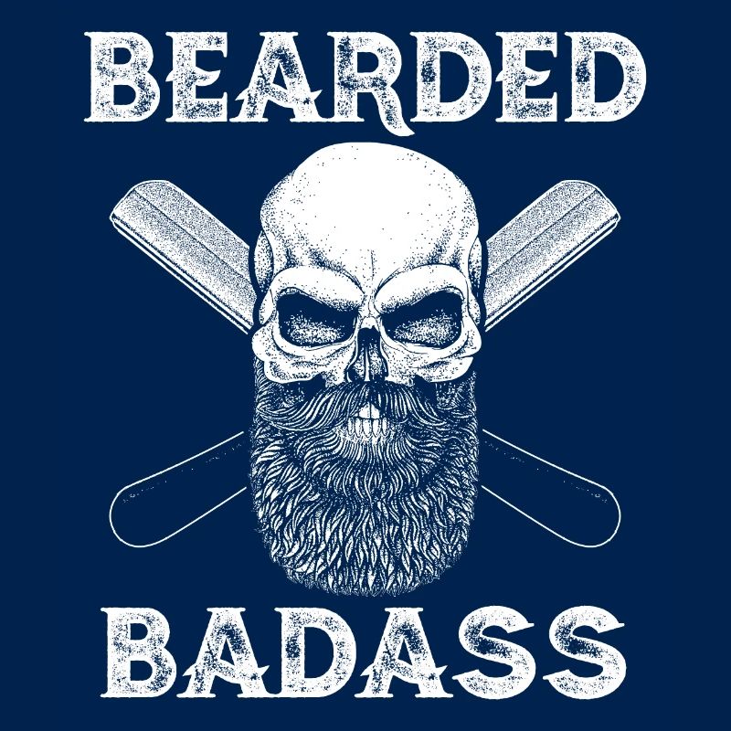 Bearded Badass Bart Totenkopf Rasiermesser Barber