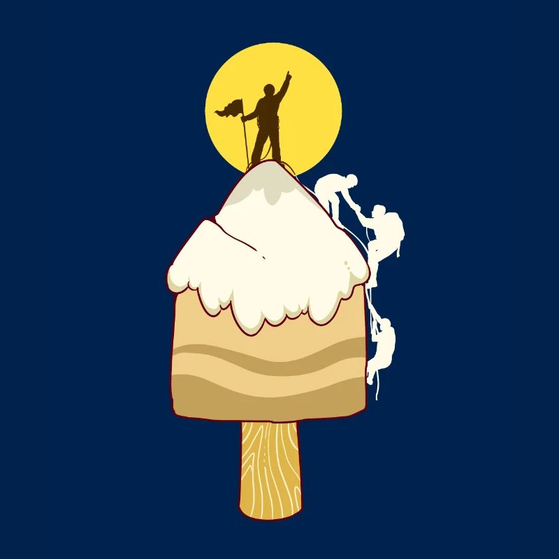 Eiscreme Eis Berg Bergsteiger Klettern Kletterer