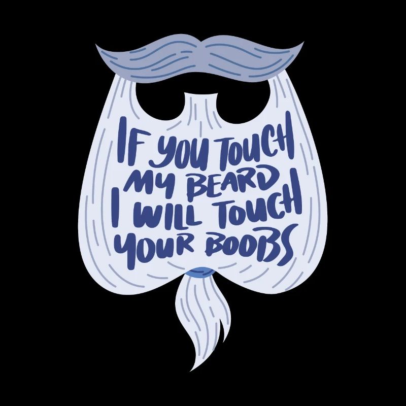 Mann mit Bart bärtig Vollbart Schnauzer Geschenk