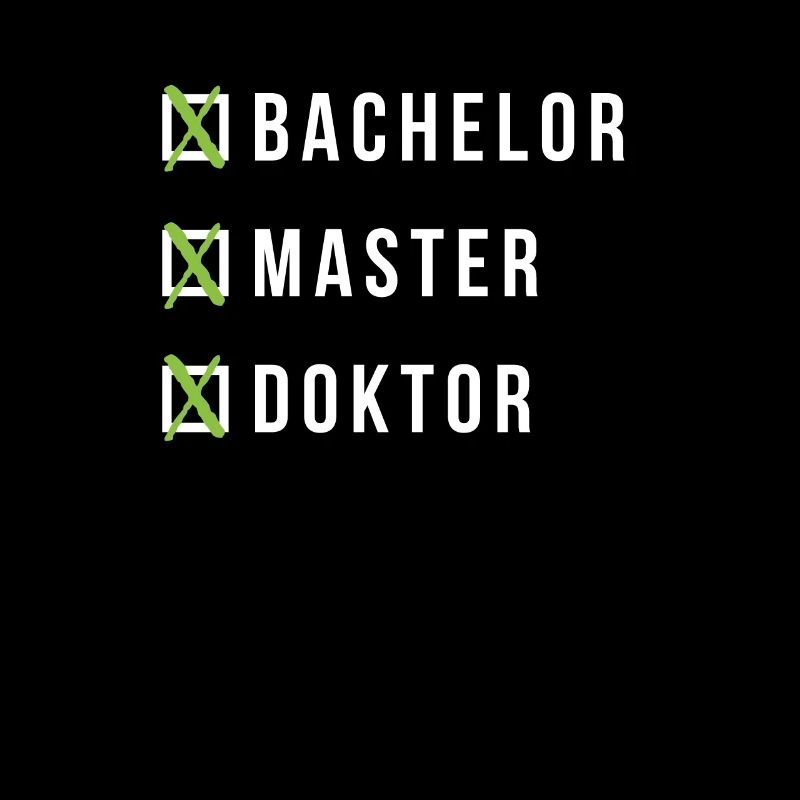 Doktor Abschluss Bachelor Master Doktorand Geschen