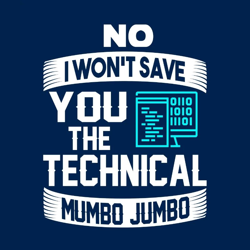 Cadeau drôle de programmeur technique Mumbo Jumbo