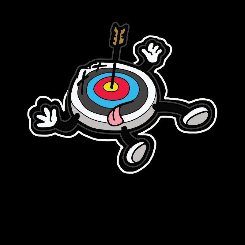 Cible morte avec tir à l'arc arc et flèche