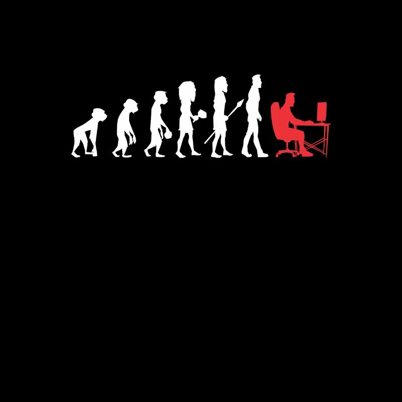 Gamer Evolution Gaming Nerd Zocker Computer