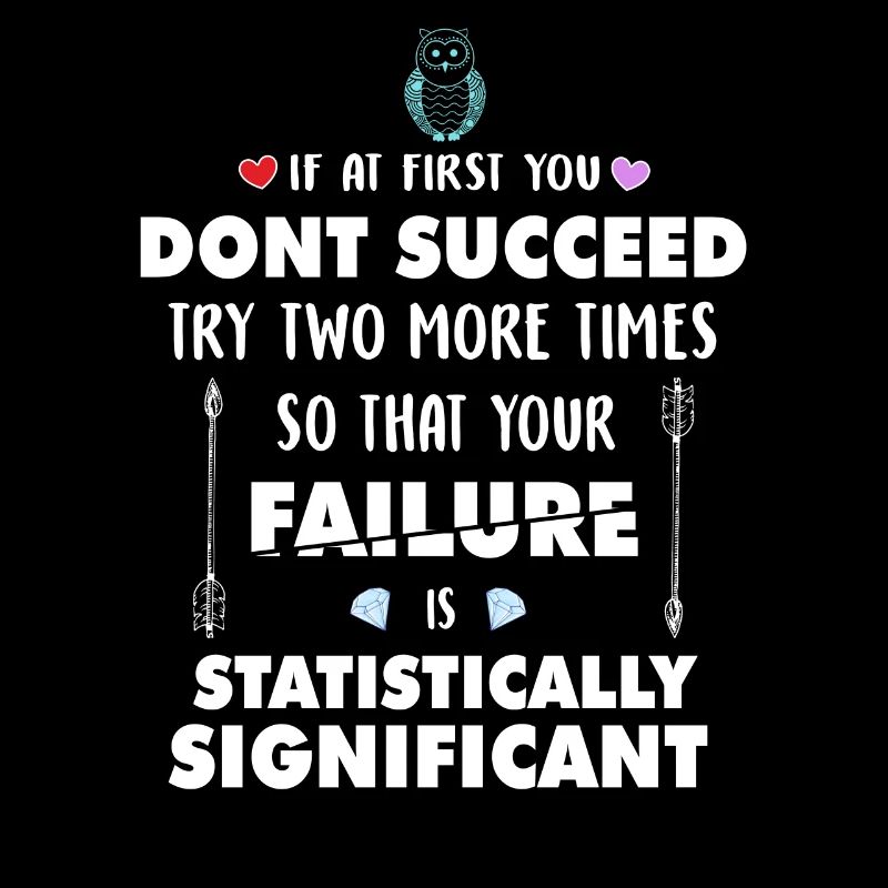 Try So Your Failure Is Statistically Significant S