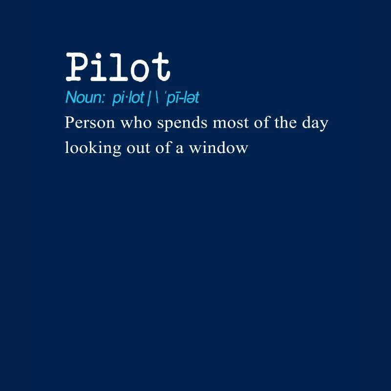 Lustiges Pilotdefinitionsgeschenkdesign