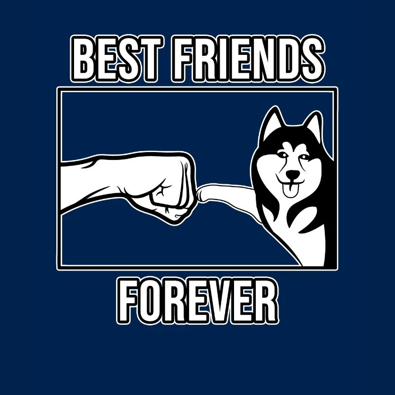 Fauststoß Bester Husky Siberian Husky Freund