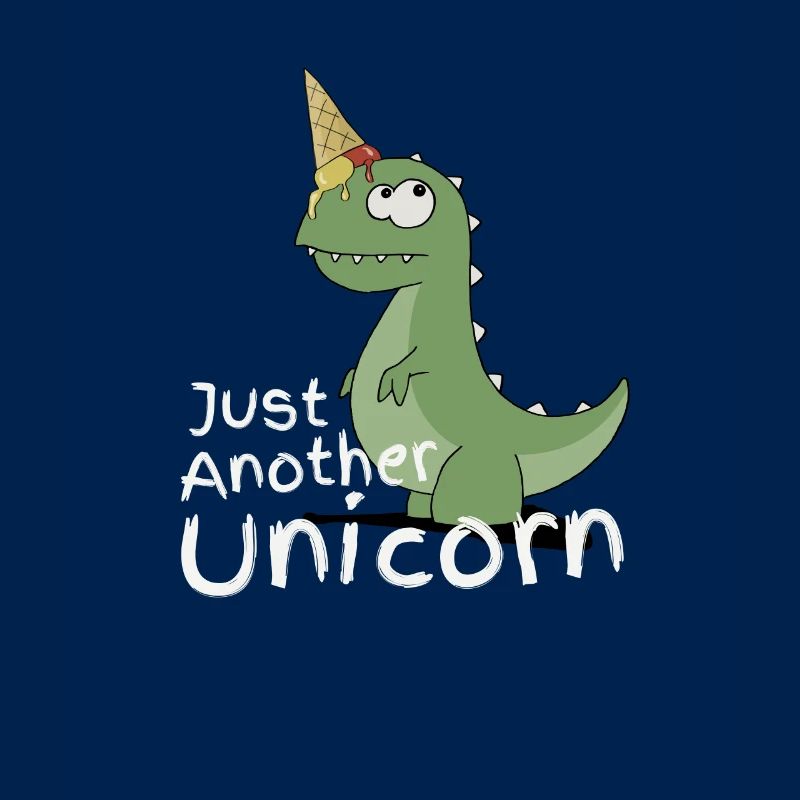 Just Another Unicorn Dinosaurier Einhorn mit Eis