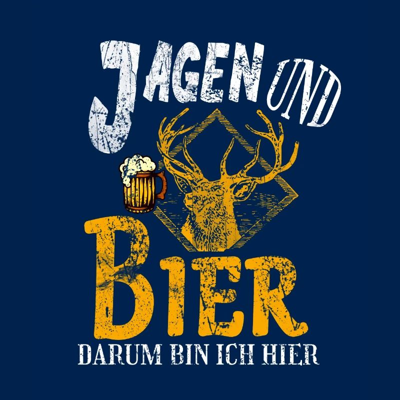 Jagd Jäger Evolution Hirsch Waidmann Lustig Spruch