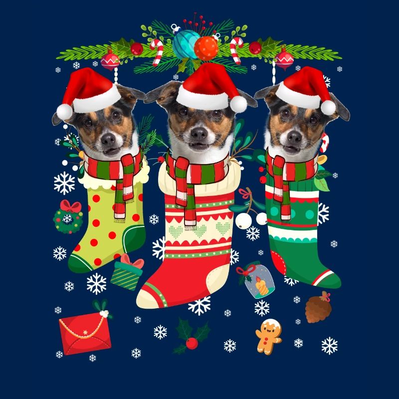 Pull de Noël moche Jack Russell Terrier Chien